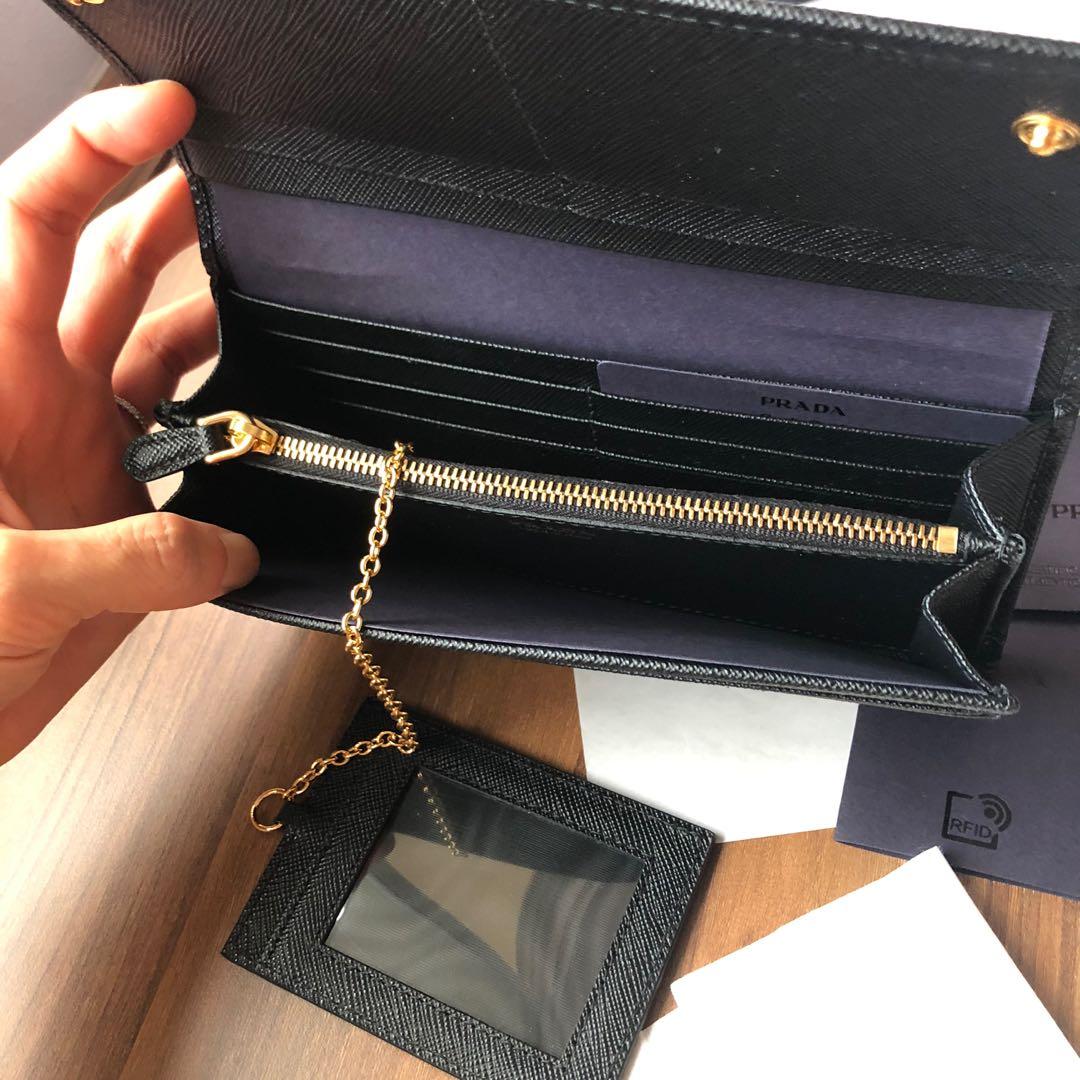 Prada Saffiano Leather Continental Wallet - FINAL SALE (SHF-17690