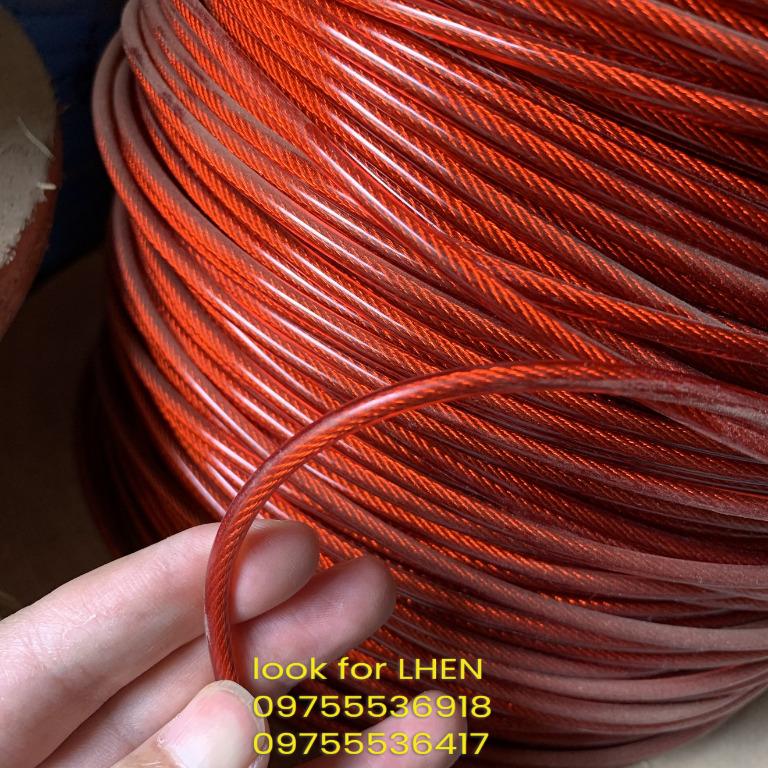 PVC coated wire rope, Commercial & Industrial, Construction Tools & Equipment on Carousell