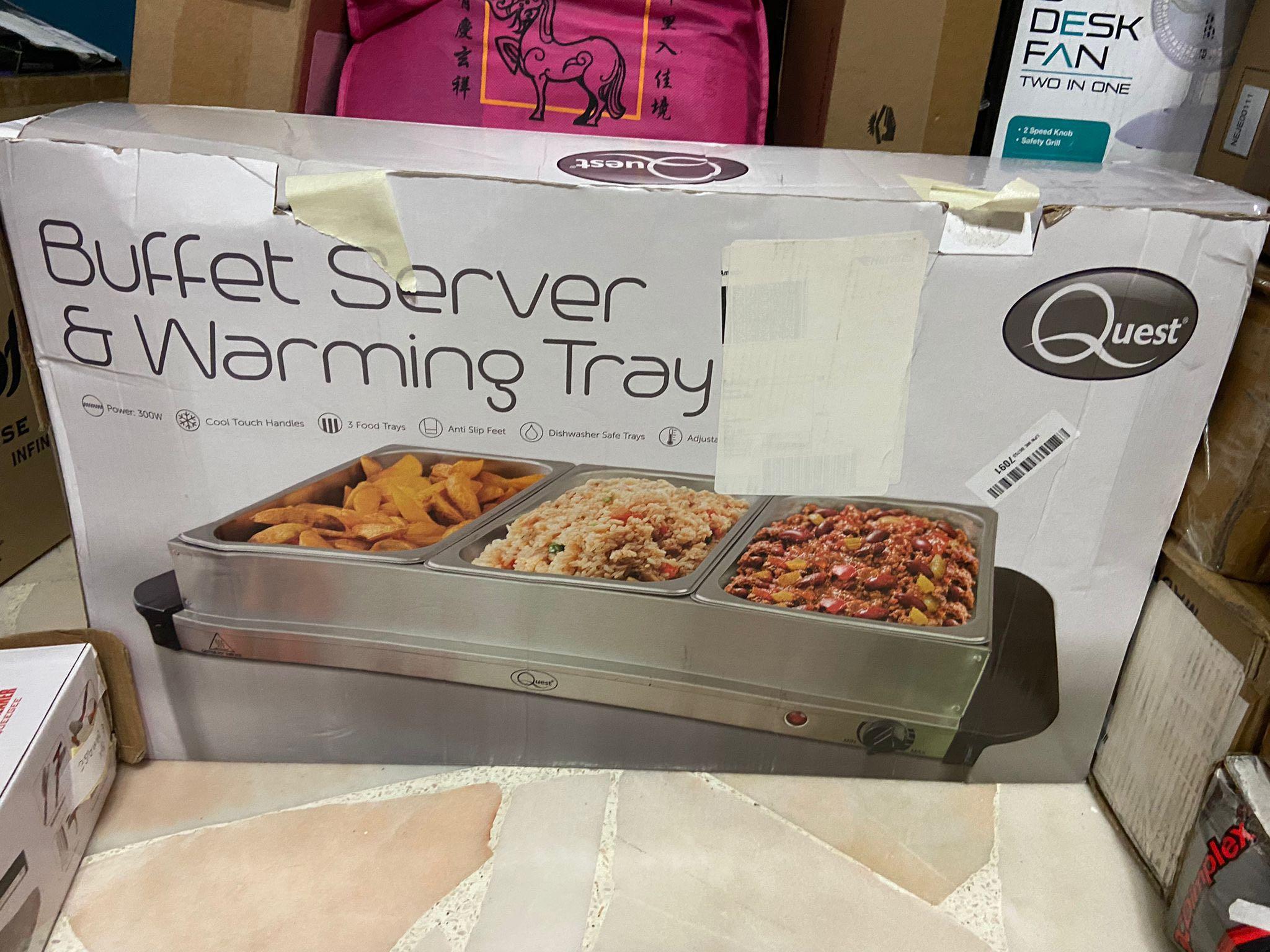 Tray Buffet Server Tower T16041BF 300w, Plate Warmer In, 56 OFF