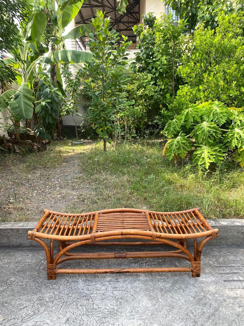 rattan bench/ displayer, Furniture & Home Living, Home Decor, Other
