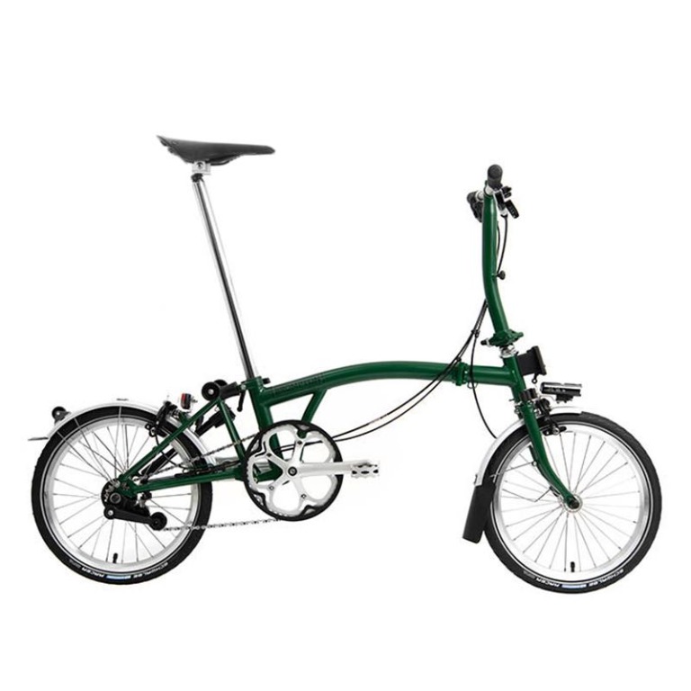 [Ready] S6L Racing Green Brompton, Sports Equipment, Bicycles & Parts ...