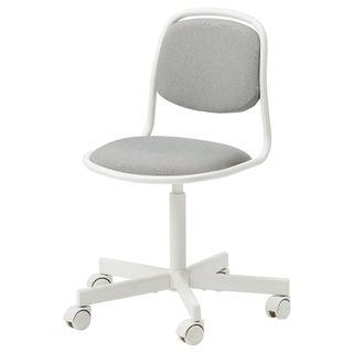 FREE! IKEA ÖRFJÄLL Children's desk chair, white/Vissle light grey