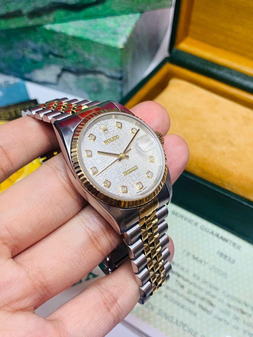 Rolex diamond fully best sale automatic watch