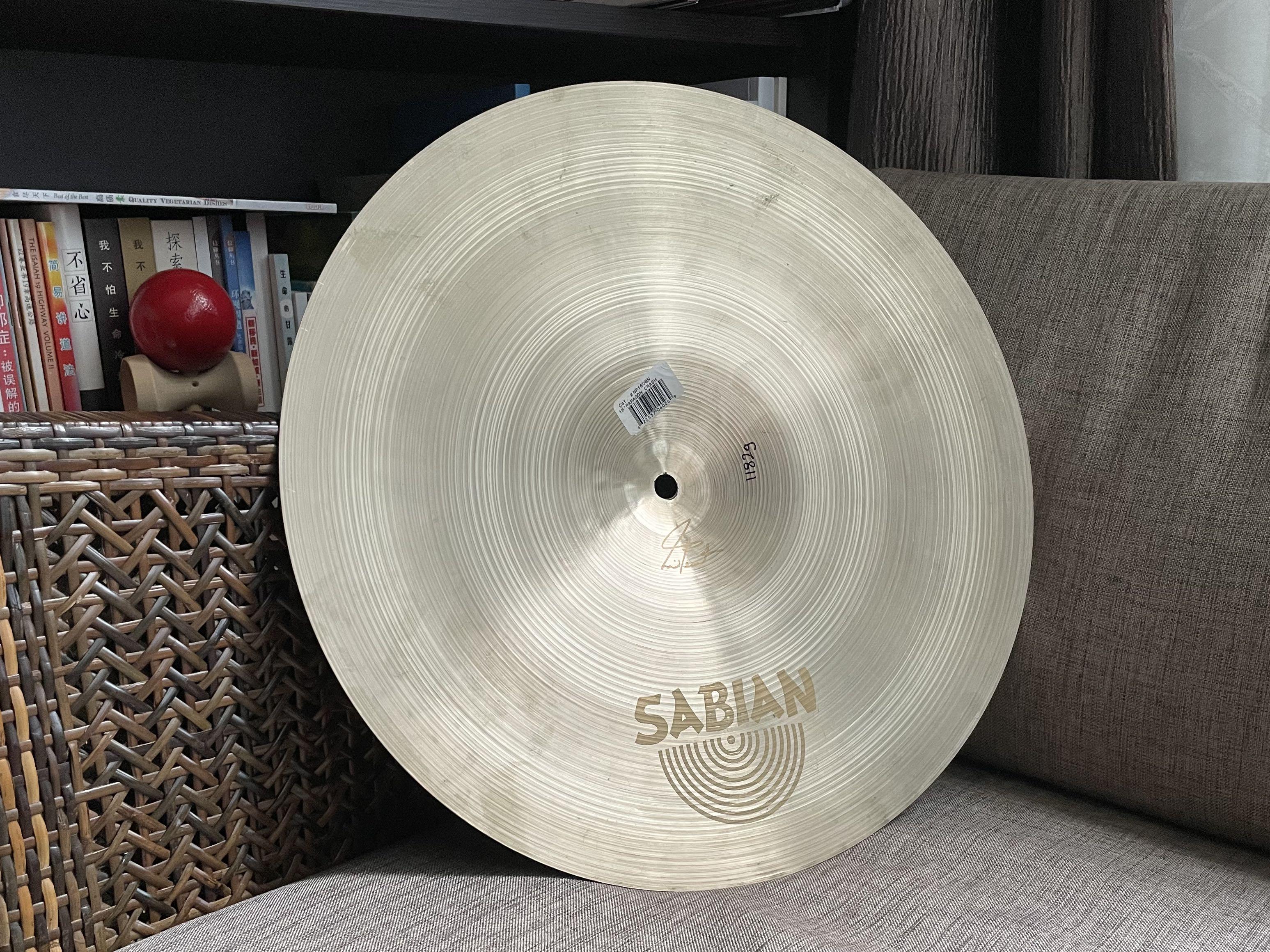 Sabian Paragon 16 Crash Neil Peart Signature cymbals Hobbies