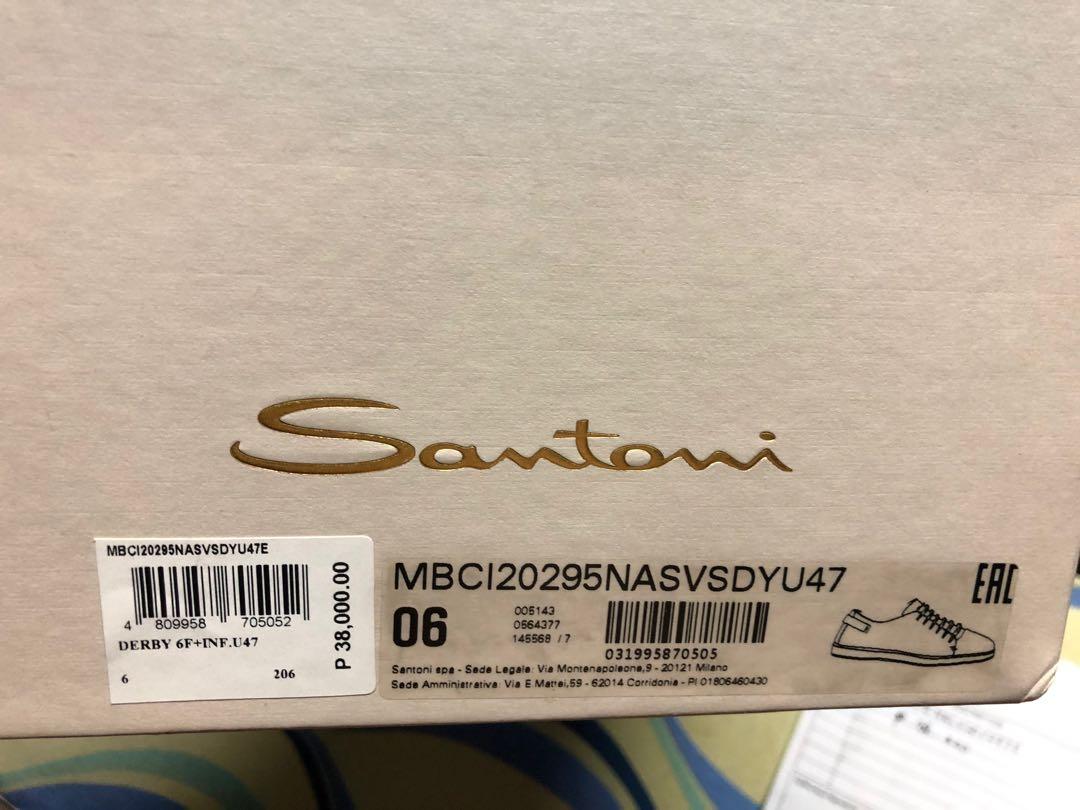 Santoni luxury shoes (Category: Sneakers) located in Manila. Submitted by epicwhale.8b1387 (Listing ID 1130524403, Image 1). Description: Brand new.