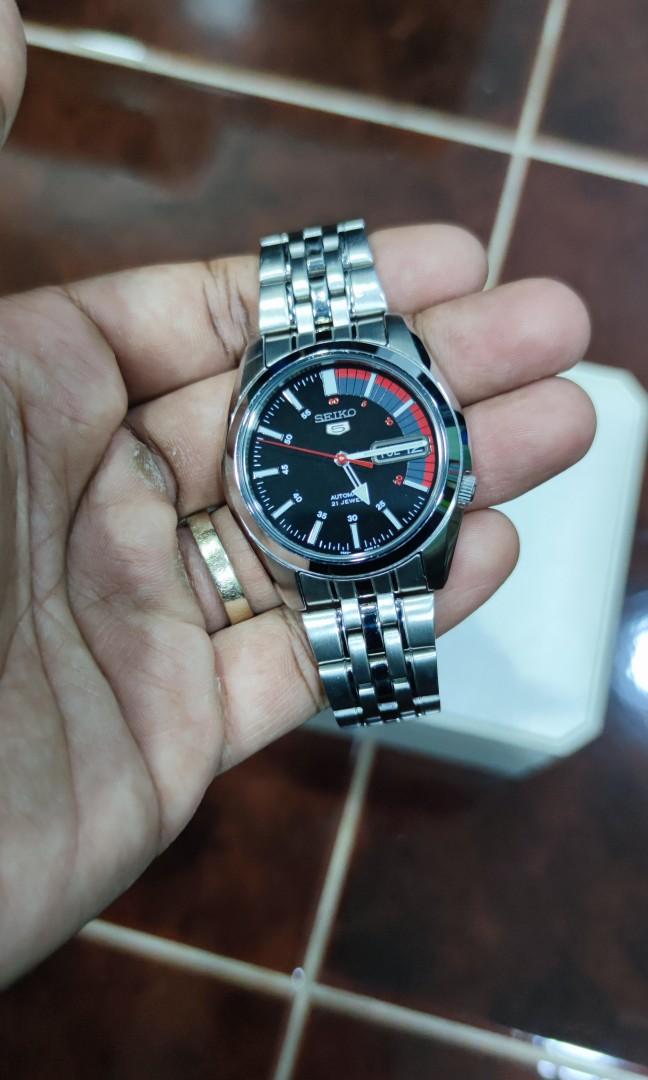 Seiko 5 SNK375K1 (Automatic) Silver, Men's Fashion, Watches ...