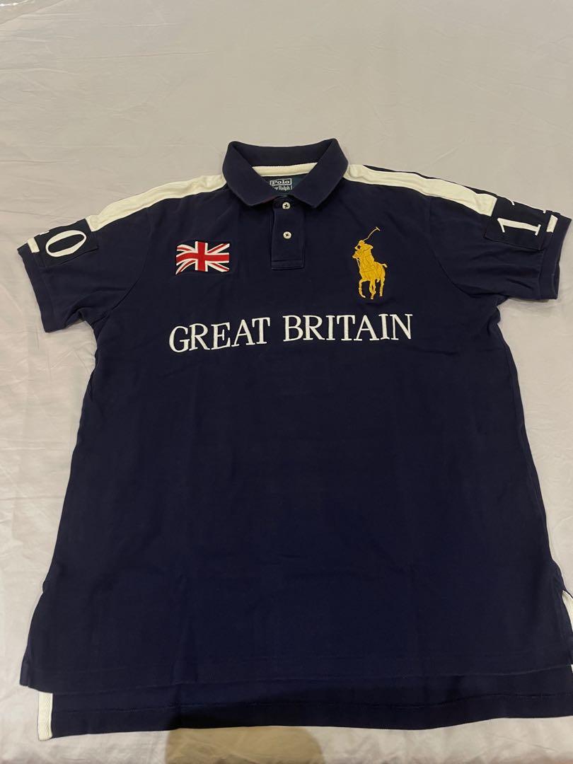 Size L Great Britain Flag Big Pony Polo Ralph Lauren Polo Shirt 