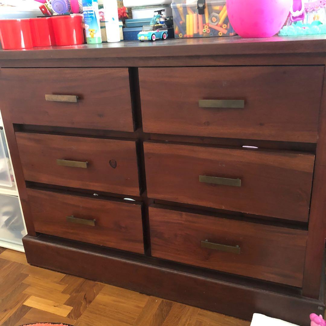 Cherry wood baby dresser sales