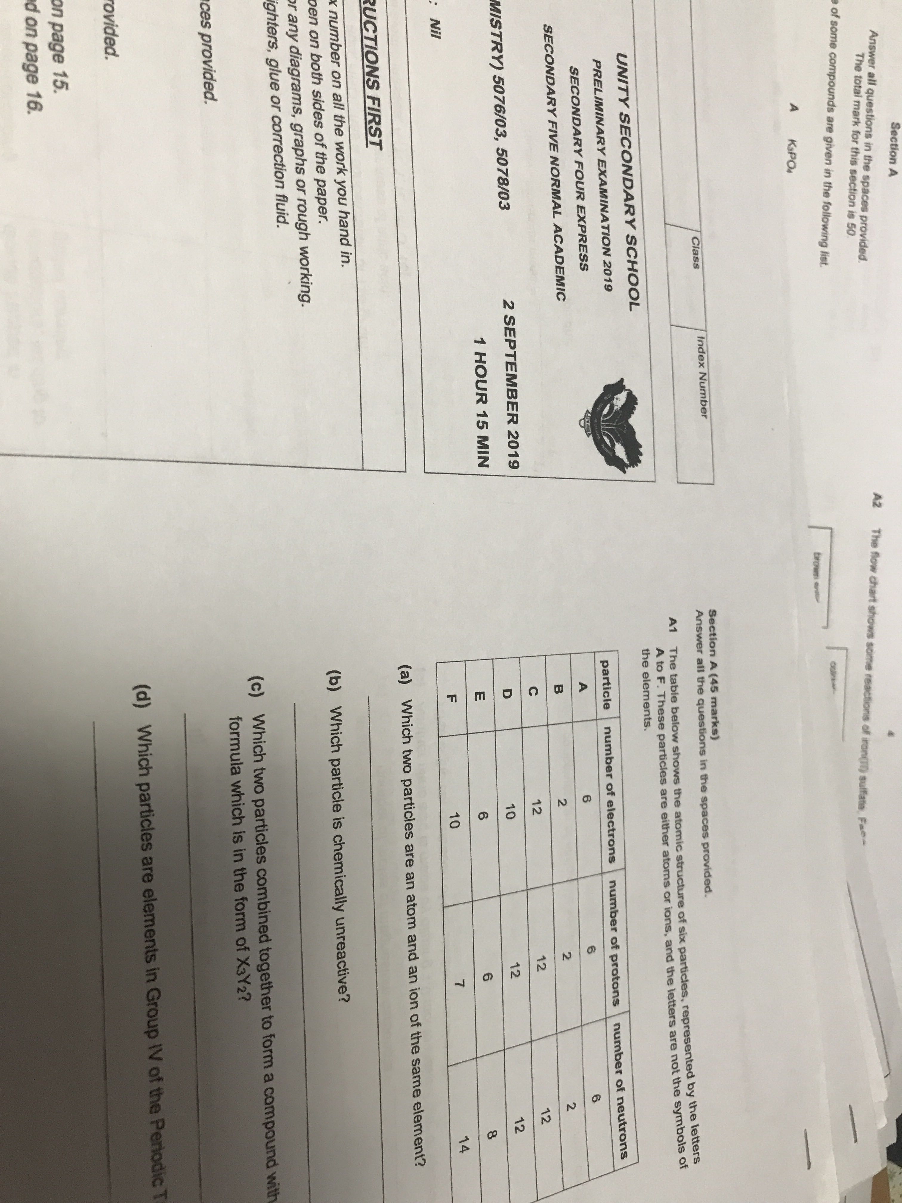 O Levels Combined Chemistry Prelim Practice Papers, Hobbies & Toys ...