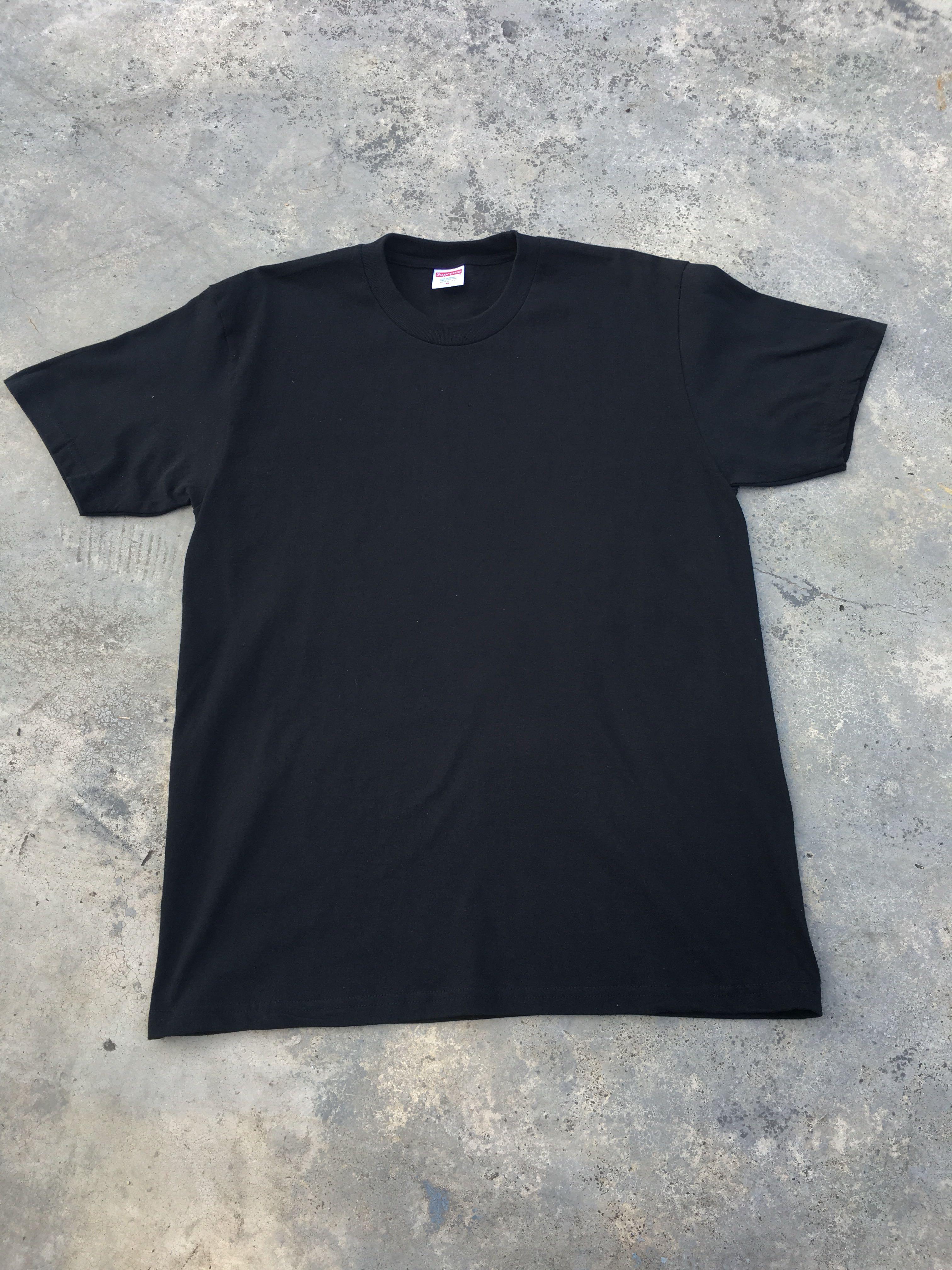 Supreme plain tee cheap