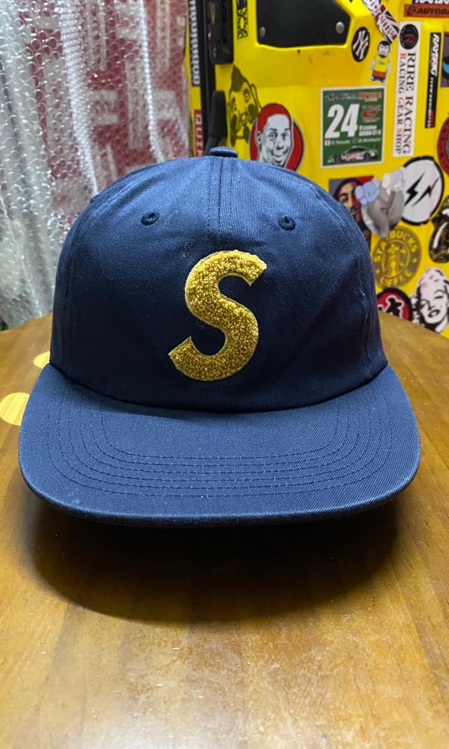 Supreme Chenille S Logo 6 Panel Cap(Original Used), Men's Fashion, Watches   Accessories, Cap  Hats on Carousell