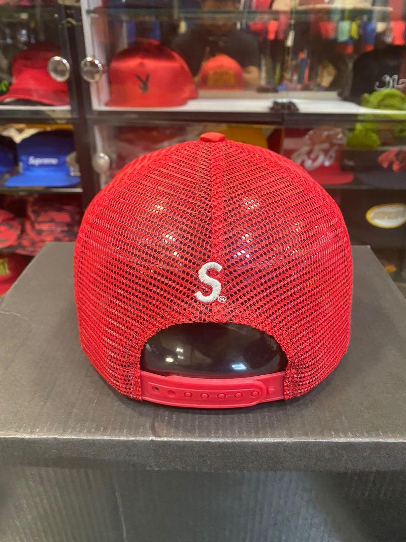 Supreme Crown Trucker Hat Red