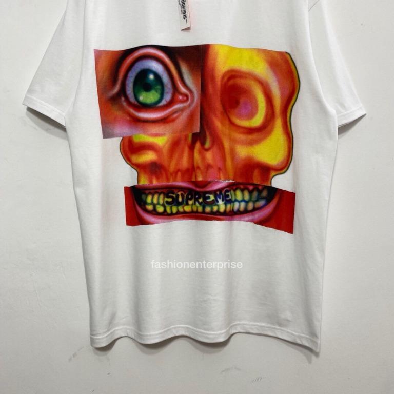 Supreme faces hotsell tee orange