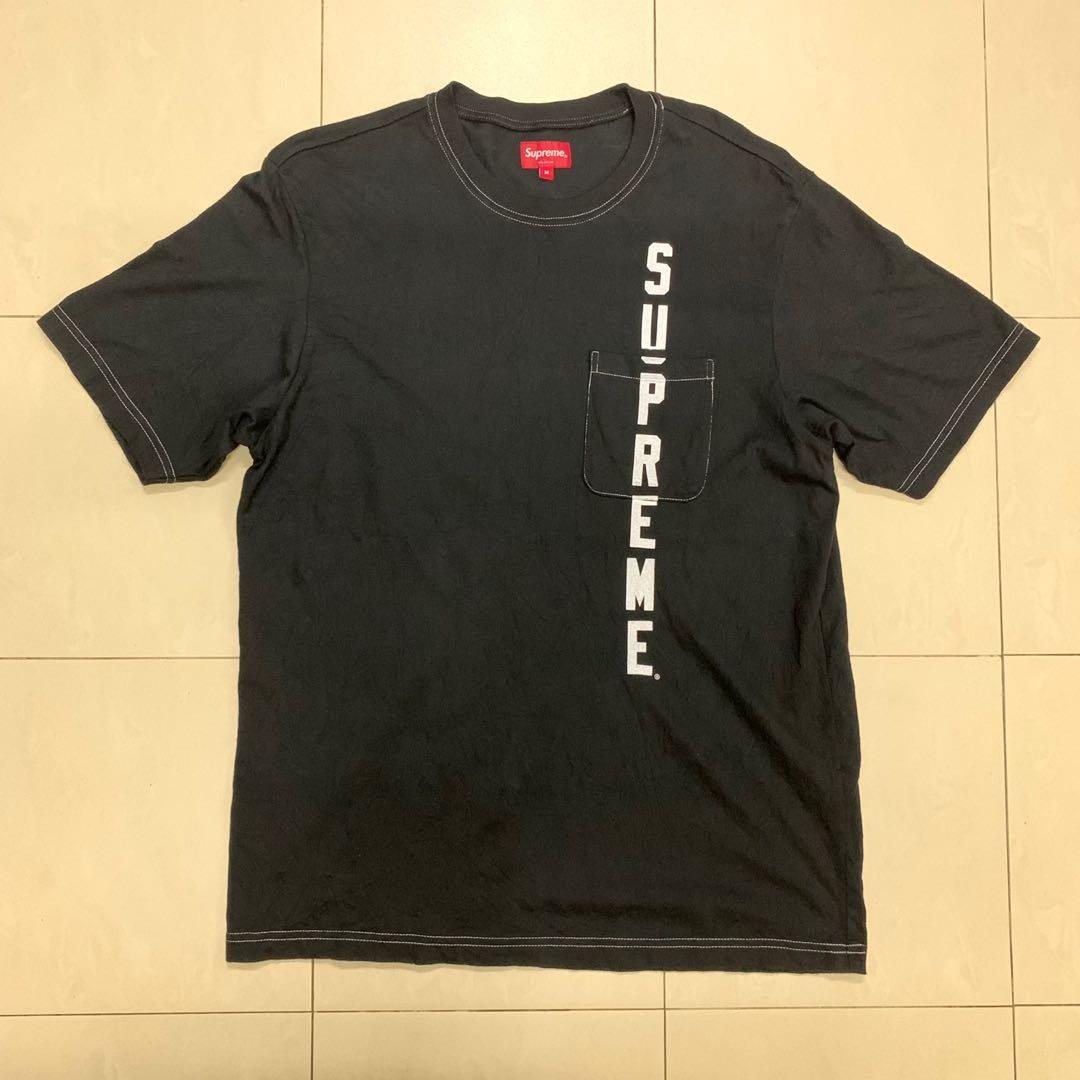 Supreme SS20 Contrast Stitch Pocket T Shirt Men s Fashion Tops