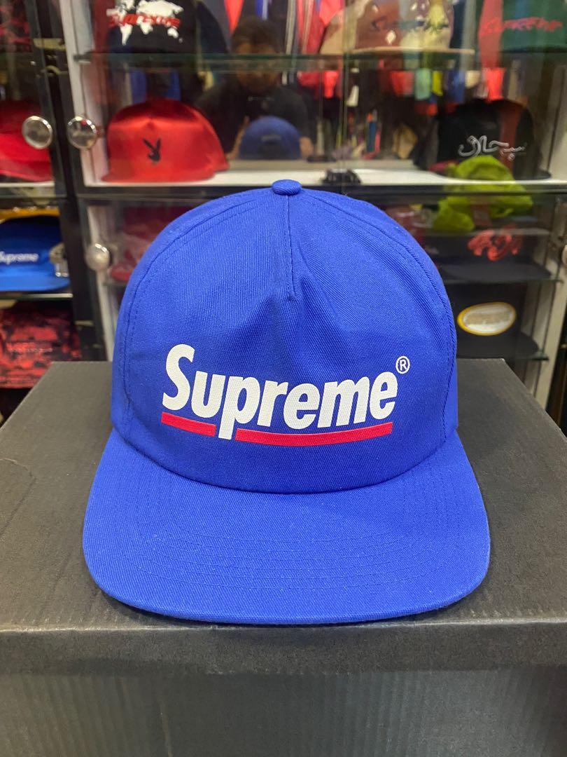 Supreme Underline 5 Panel Hat, Men's Fashion, Watches