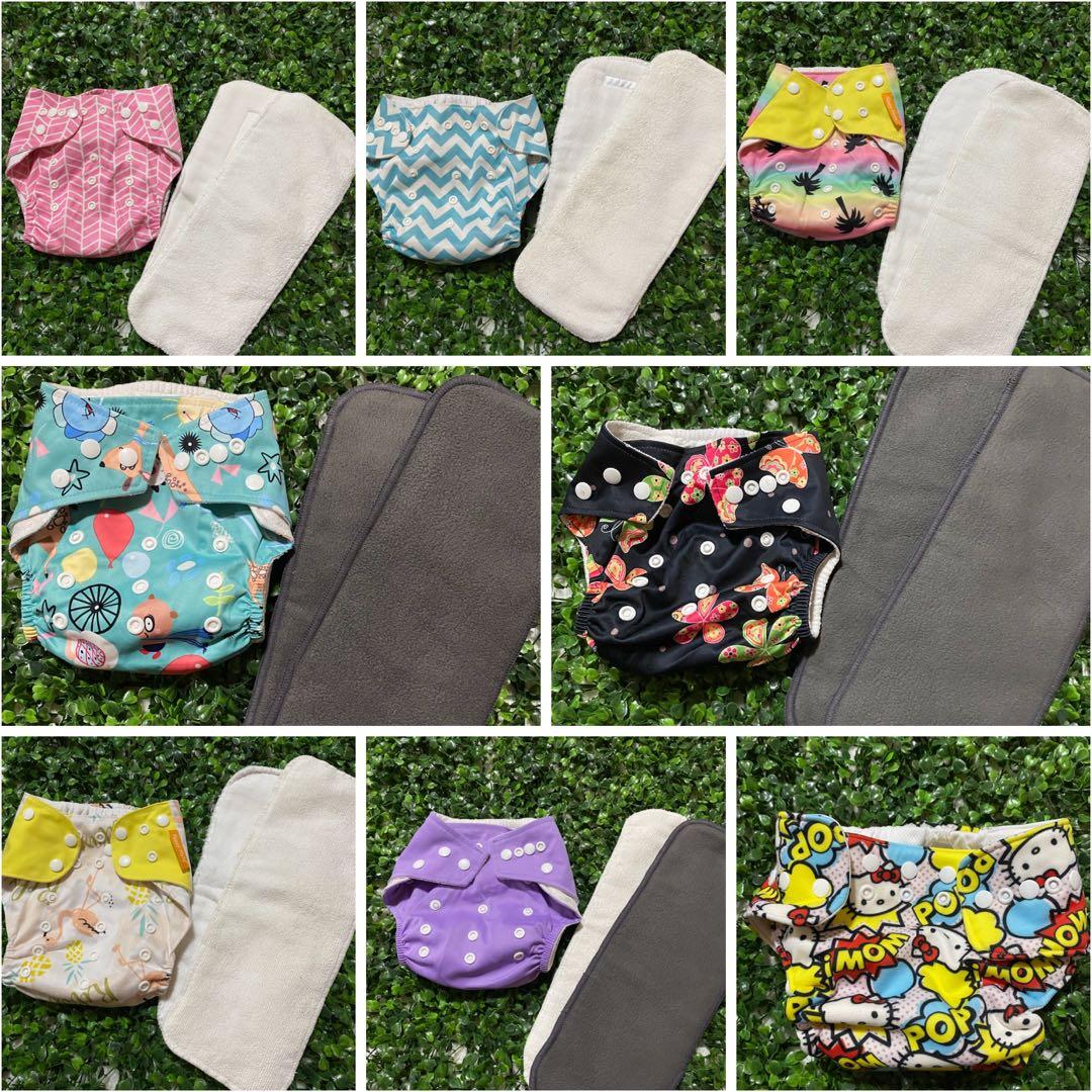 Take all cloth diapers (Category: Diapers & Baby Wipes) located in Dagupan City. Submitted by ziamarahbb (Listing ID 1130470533, Image 1). Description: Take all 8pcs cloth diaper 14pcs insert .