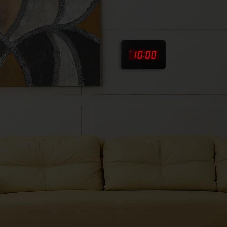 "Timegyro LED Digital Wall Alarm Clock for Bedrooms Livingroom Large