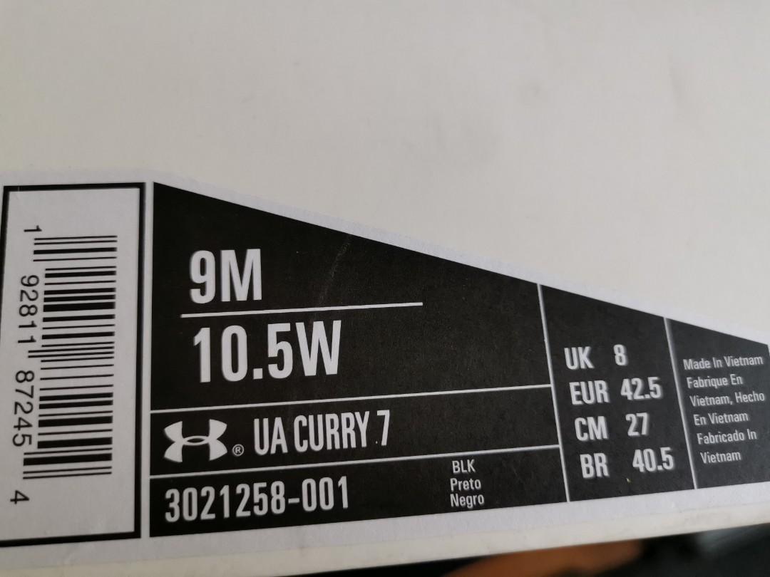UA Curry 7 Black Pitch Grey Beta Red (Category: Sneakers) located in Makati City. Submitted by anotherpinpoint (Listing ID 1130468760, Image 2). Description: Great condition. Used just once on wooden court..