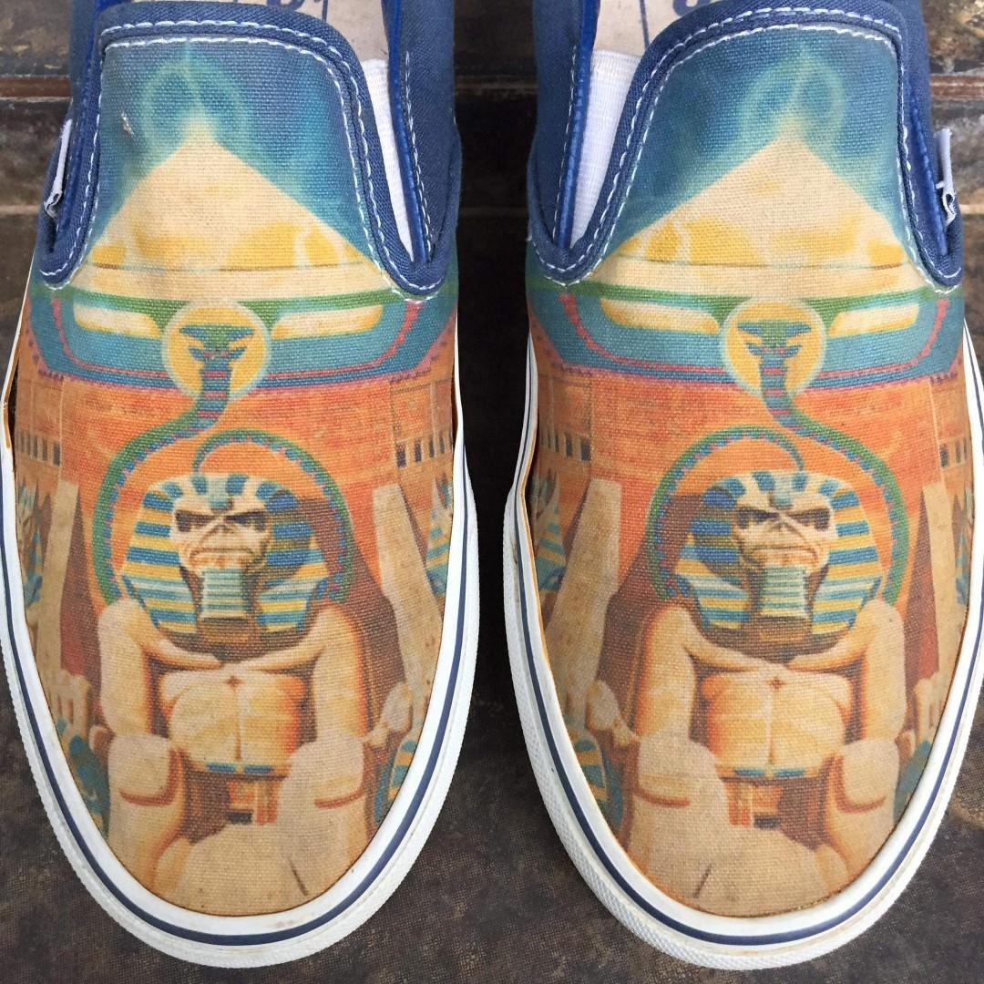 Vans X Iron Maiden slip-on (Category: Sneakers) located in General Santos City (Dadiangas). Submitted by cold_stone721 (Listing ID 1130449287, Image 3). Description: Vans X Iron Maiden. Size 9. Check photos for reference. P1800 shipped.