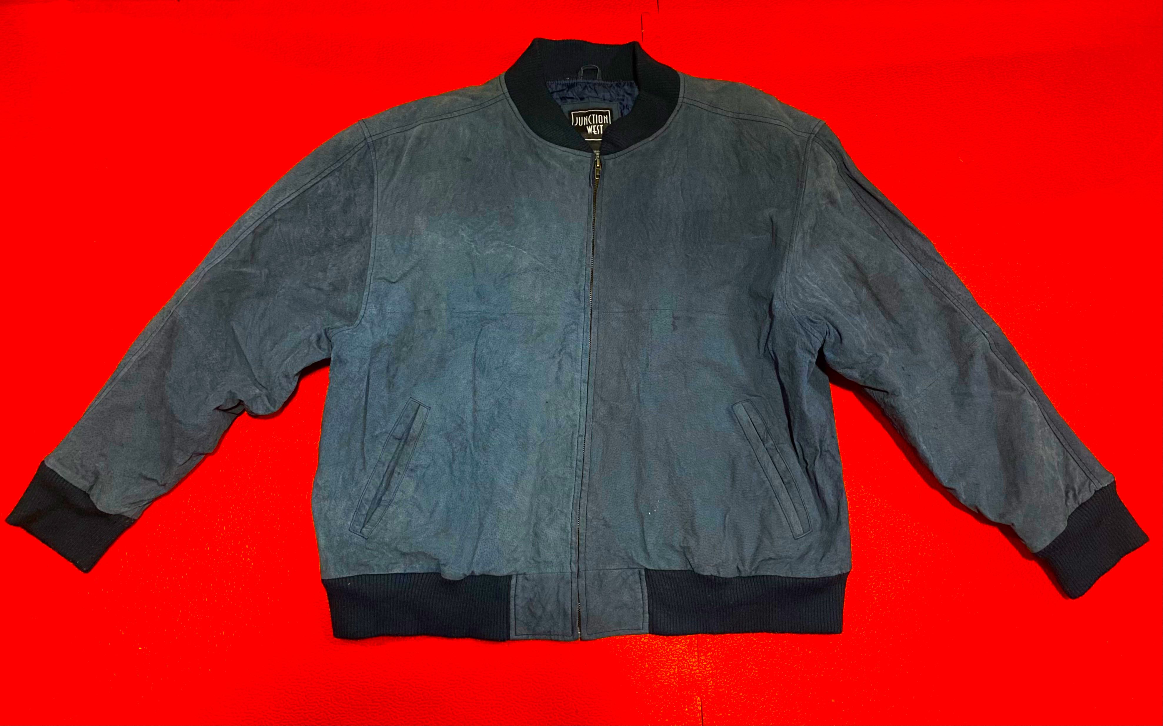 Vintage Leather Bomber Jacket, Men's Fashion, Coats, Jackets and