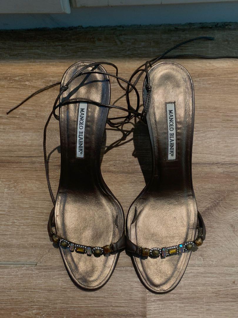 Vintage Manolo Blahnik strappy heels