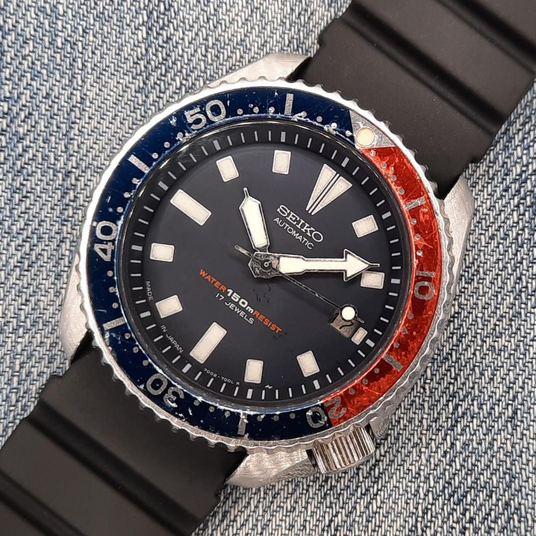 Vintage Seiko 7002-700J Diver's 150 Meters (Resist) Automatic Watch, Men's  Fashion, Watches & Accessories, Watches on Carousell