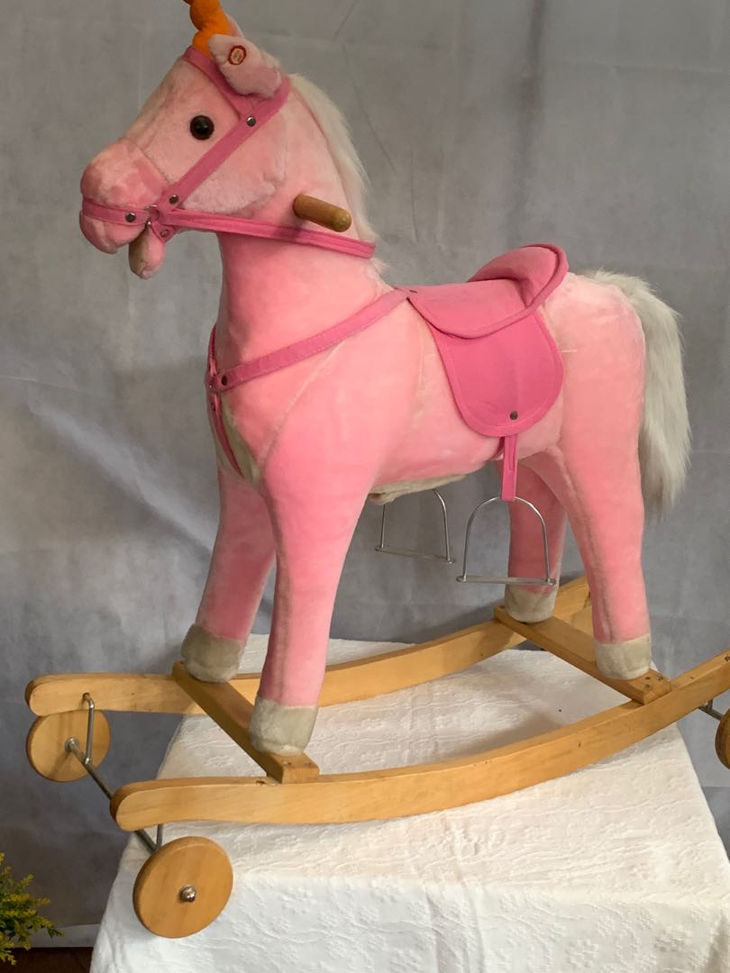Wooden Rocking Horse, Babies & Kids, Infant Playtime on Carousell