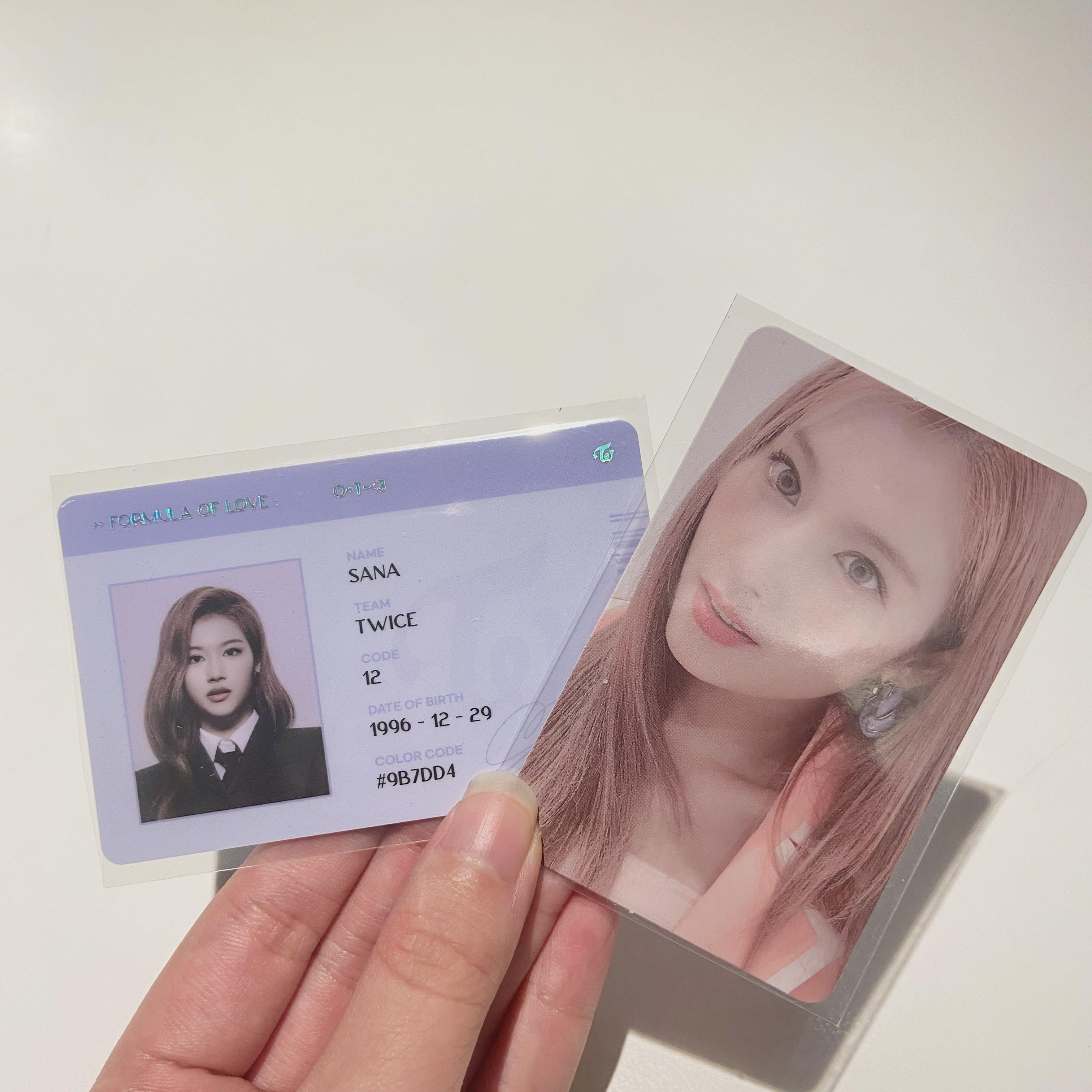 Wts Twice Sana Formula Of Love Photocard And Id Card Hobbies And Toys Memorabilia And Collectibles 6879