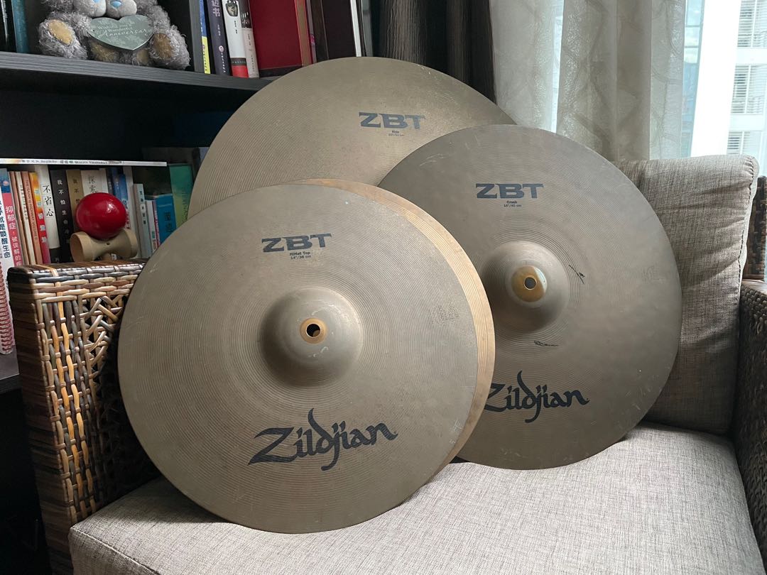 Zildjian ZBT set Hihat Crash Ride cymbals, Hobbies & Toys, Music