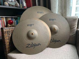 Zildjian ZBT set | Hi-hat | Crash | Ride cymbals