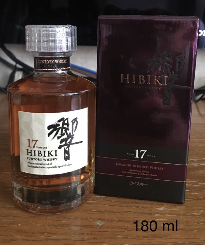 響17年（180ml) Hibiki 17year baby size 連盒with box 日本威士忌Suntory Japanese  Whisky
