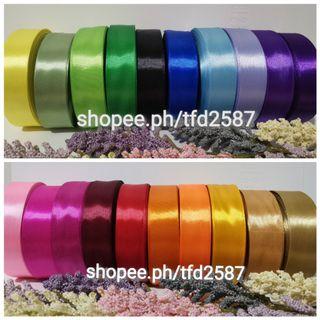 1" (25mm) Satin Ribbons, 25 yards