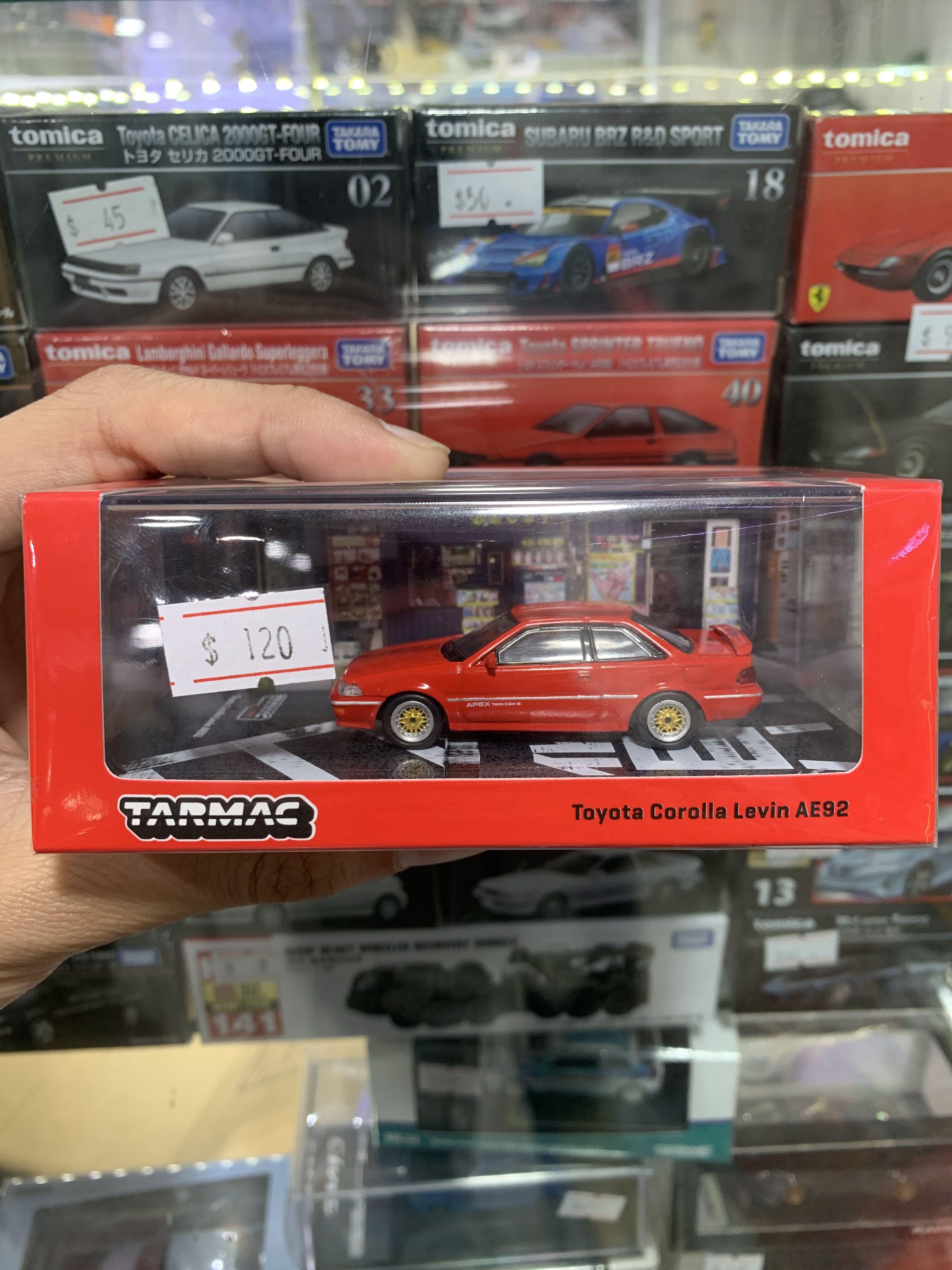 21年新年清倉大特價 Tarmac Works 1 64 Toyota Corolla Levin Ae92 Red 玩具 遊戲類 玩具 Carousell