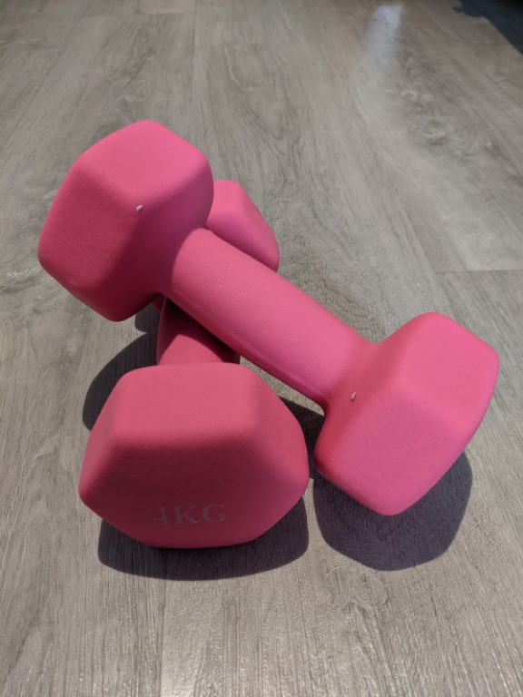 Pink dumbbells sale