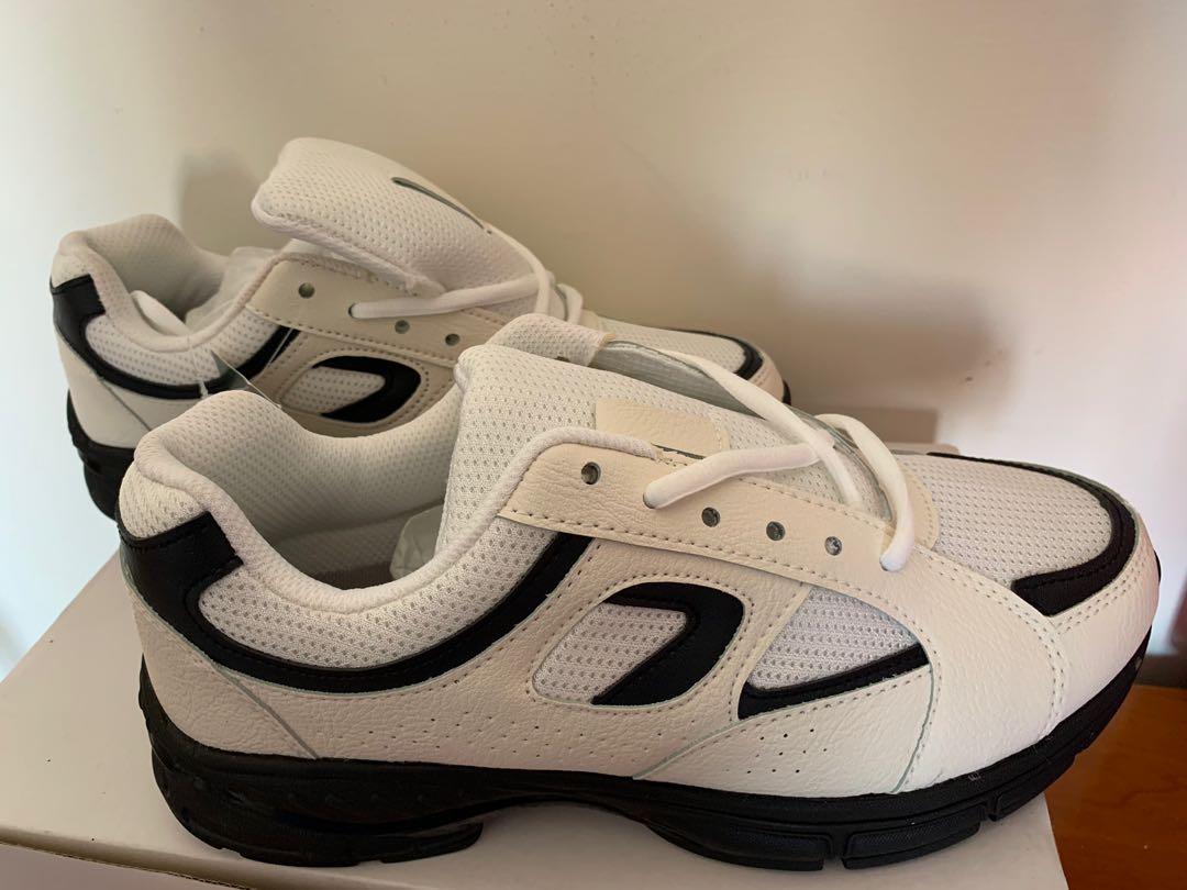 全新新款白豹鞋白布鞋運動鞋慢跑鞋休閒鞋6號25 5 公分黑底 運動休閒 運動鞋在旋轉拍賣