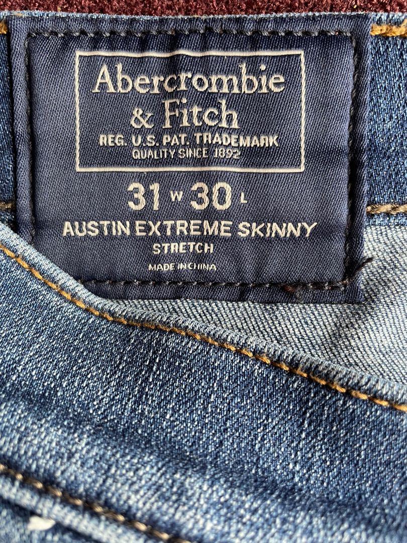 Abercrombie Fitch Austin Extreme Skinny Jeans Men s Men s Fashion Bottoms Jeans on Carousell