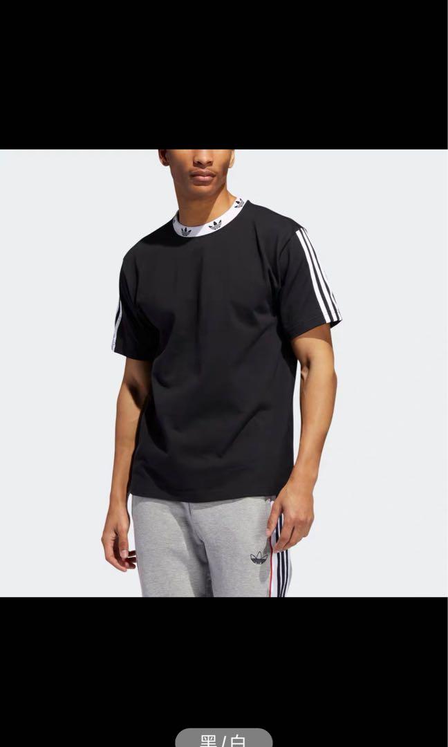 Adidas trefoil 2025 ribbed tee
