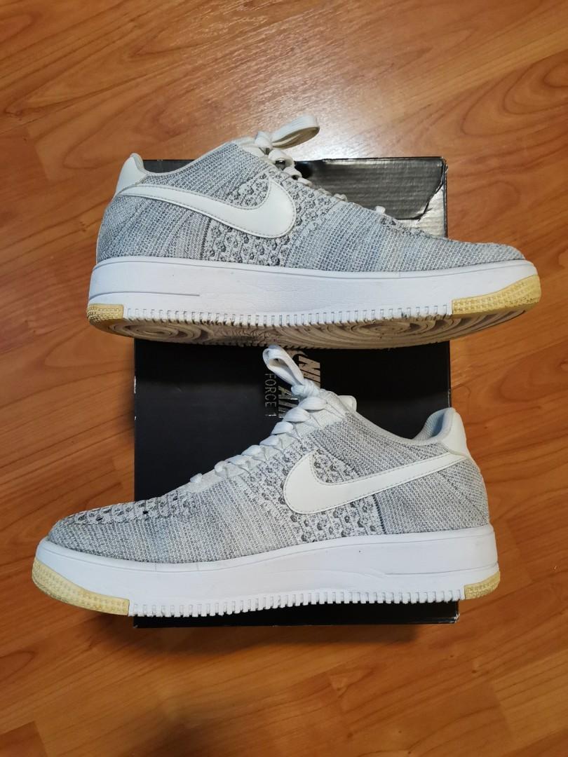 Air force 1 deals flyknit cool grey