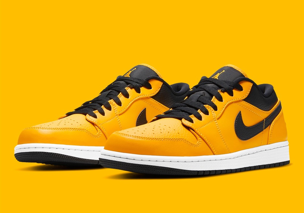 Gold jordan 1 low hot sale