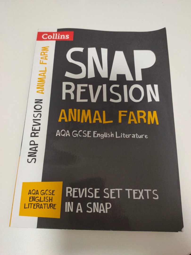 Animal Farm Snap Revision, Books & Stationery, Fiction on Carousell