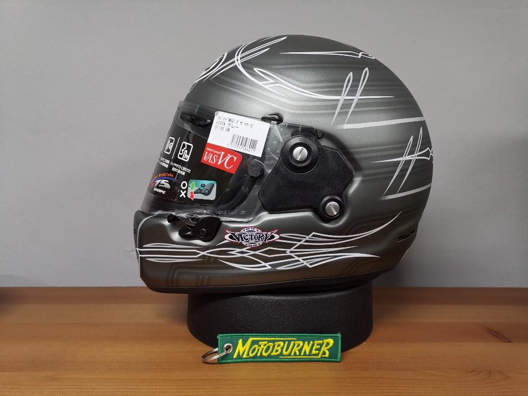 Arai helmets Rapide Neo Vista matte grey (Category: Motorcycle Apparel) located in Singapore. Submitted by stellar_motoburner (Listing ID 1066759207, Image 1). Description: Limited edition. Design by Victory Studio. Free upgrade to light smoke visor..