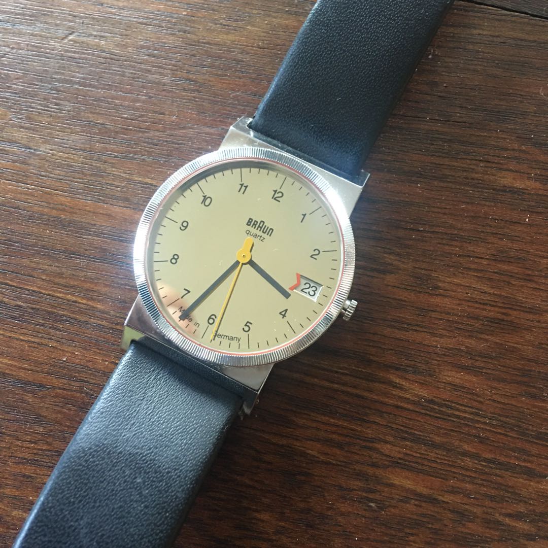 Braun bauhaus minimalist vintage quartz Men s Fashion Watches Accessories Watches on Carousell