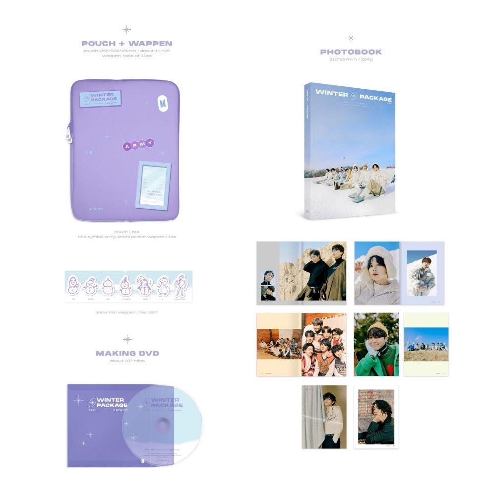 BTS 2021 WINTER PACKAGE SEALED + UNSEALED ( WEVERSE ), Hobbies 