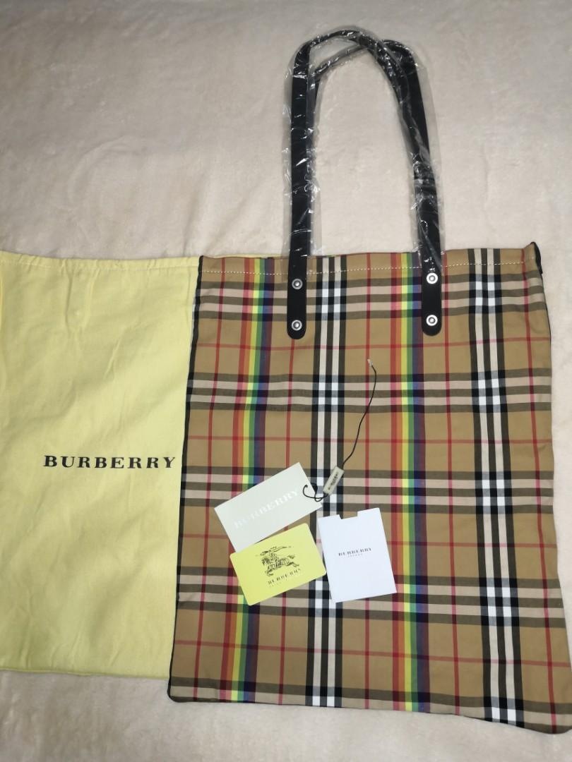 Burberry cheap rainbow tote