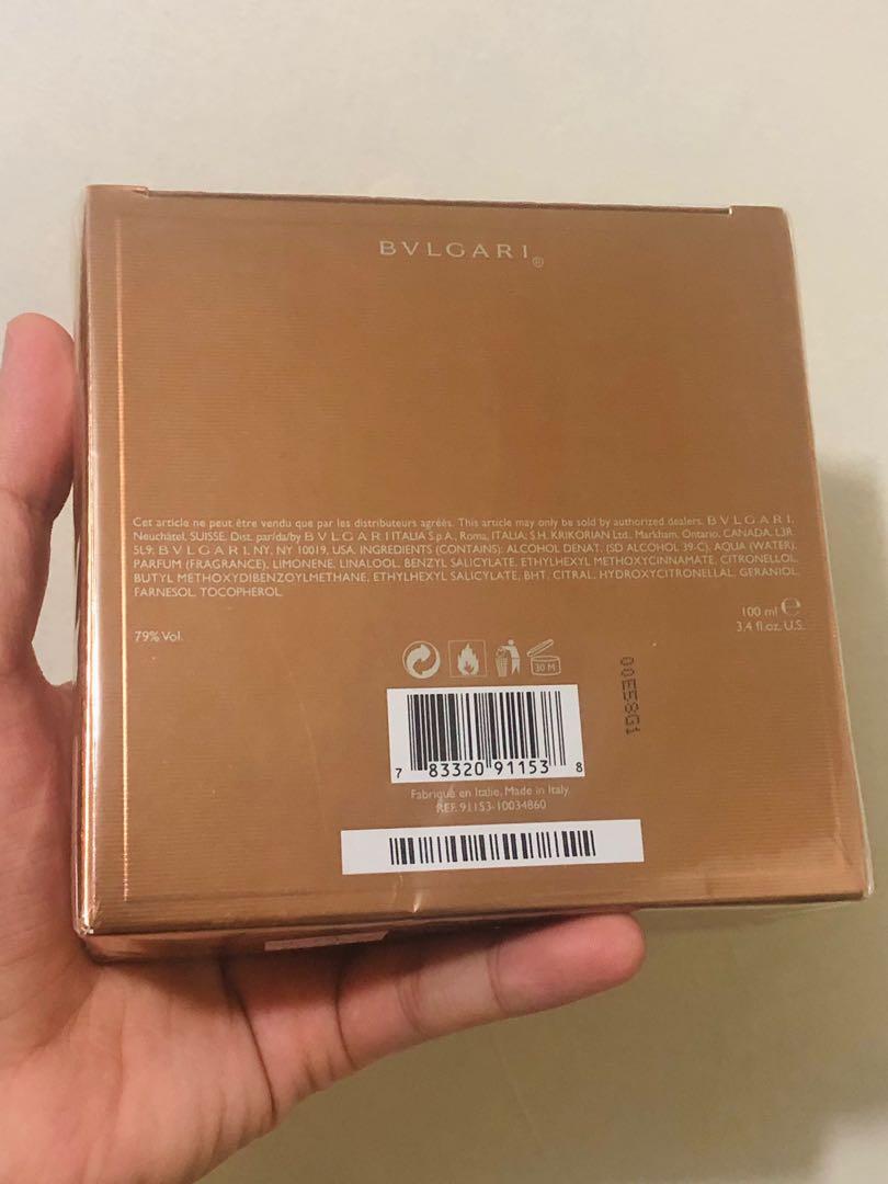 BVLGARI AQVA AMARA 100ML EDT Beauty Personal Care Fragrance