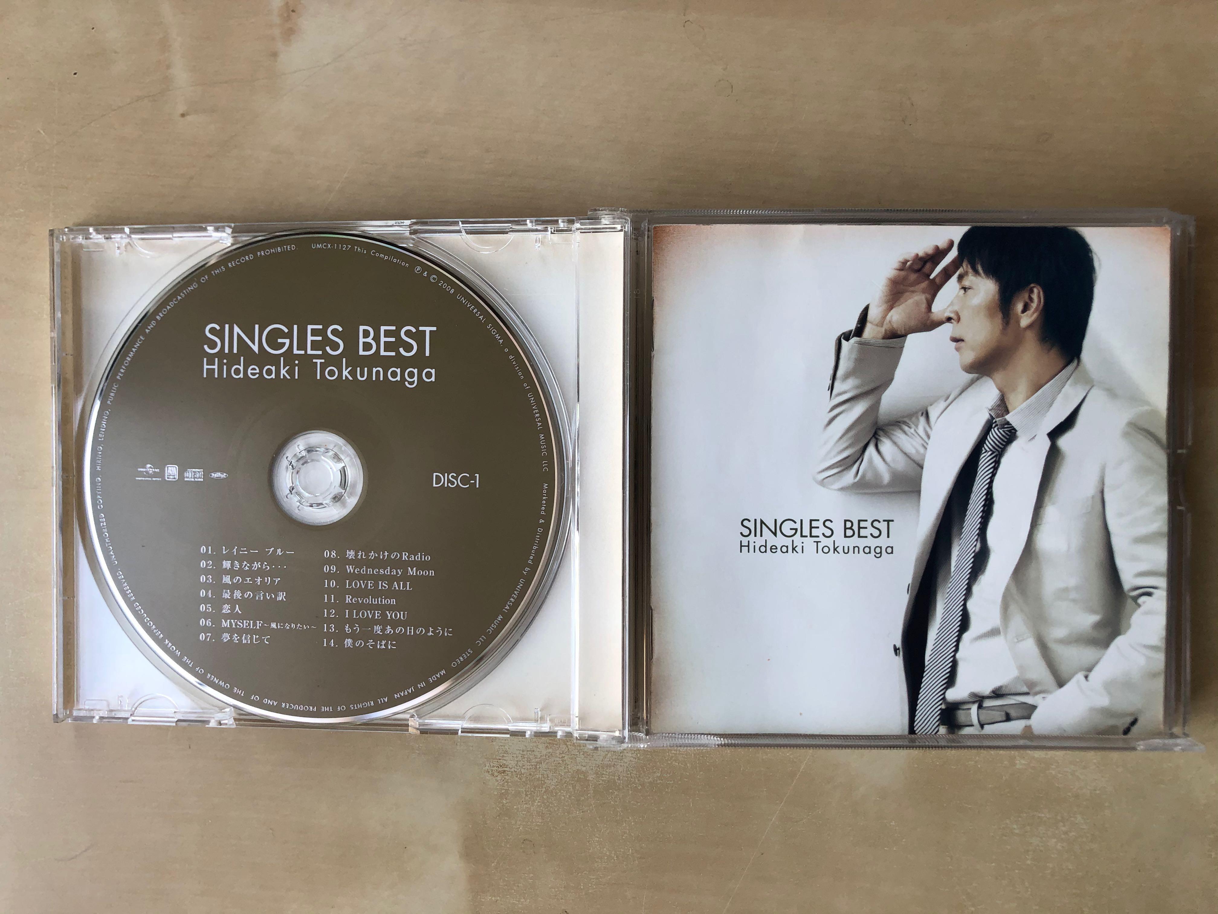 CD丨德永英明Singles Best (2CD+DVD) (日本版), 興趣及遊戲, 音樂