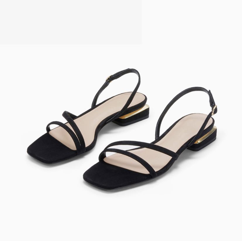 charles and keith black sandals