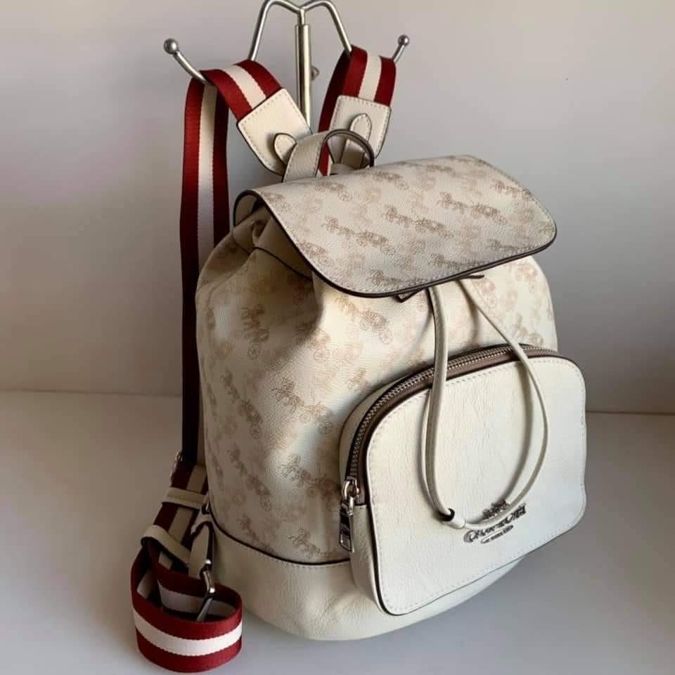 Coach Jes Backpack with Horse Carriage Print