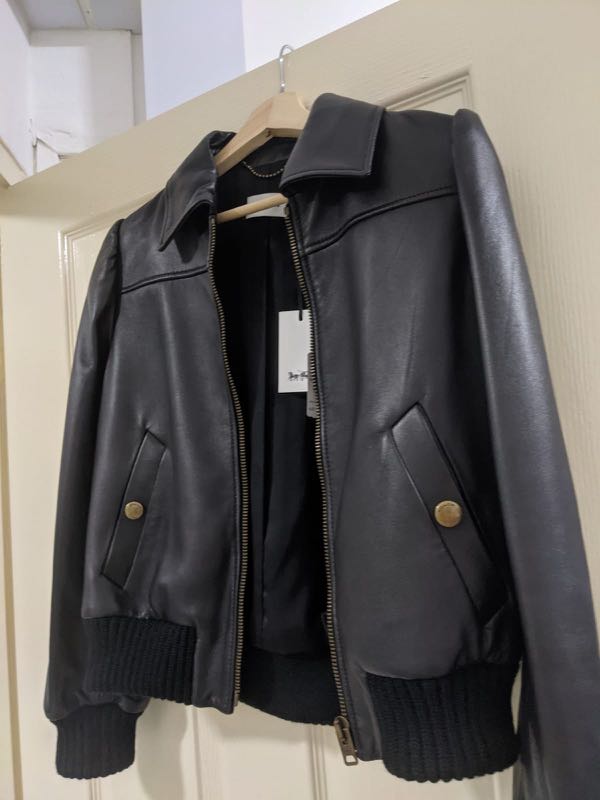 Coach Woman’s Leather Jacket, Women's Fashion, Coats, Jackets and