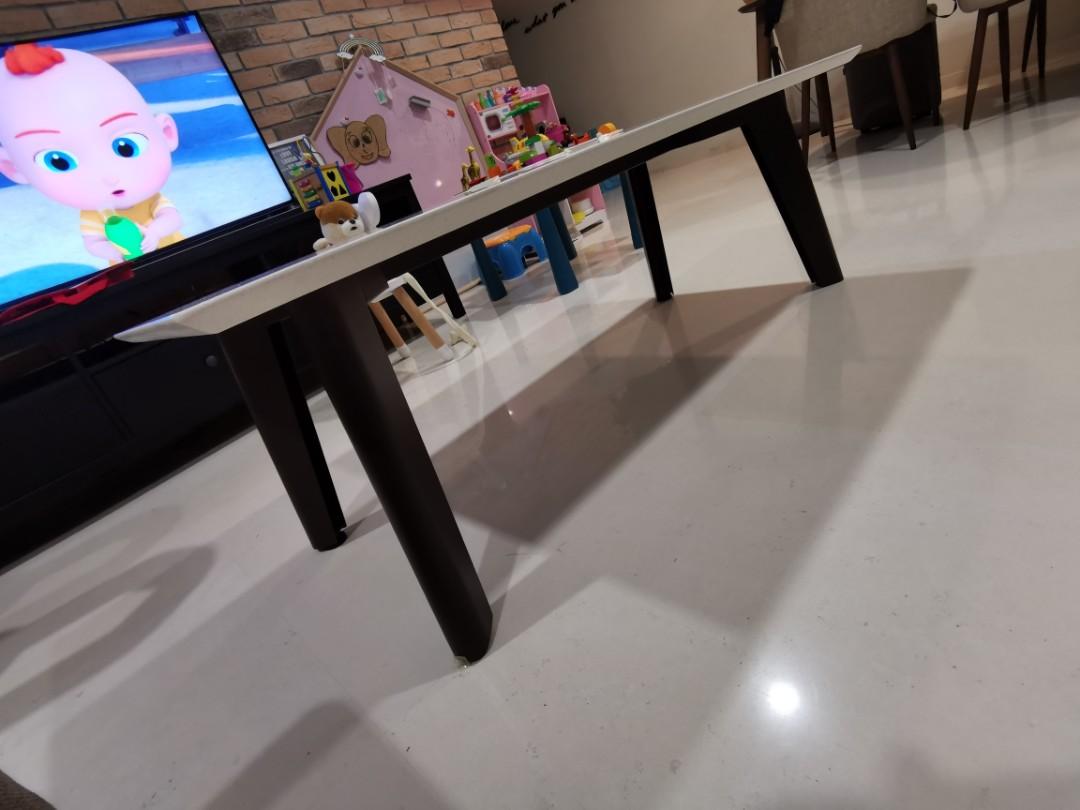 Cellini Kay Quartz Top Coffee Table (brand new), Furniture, Tables ...